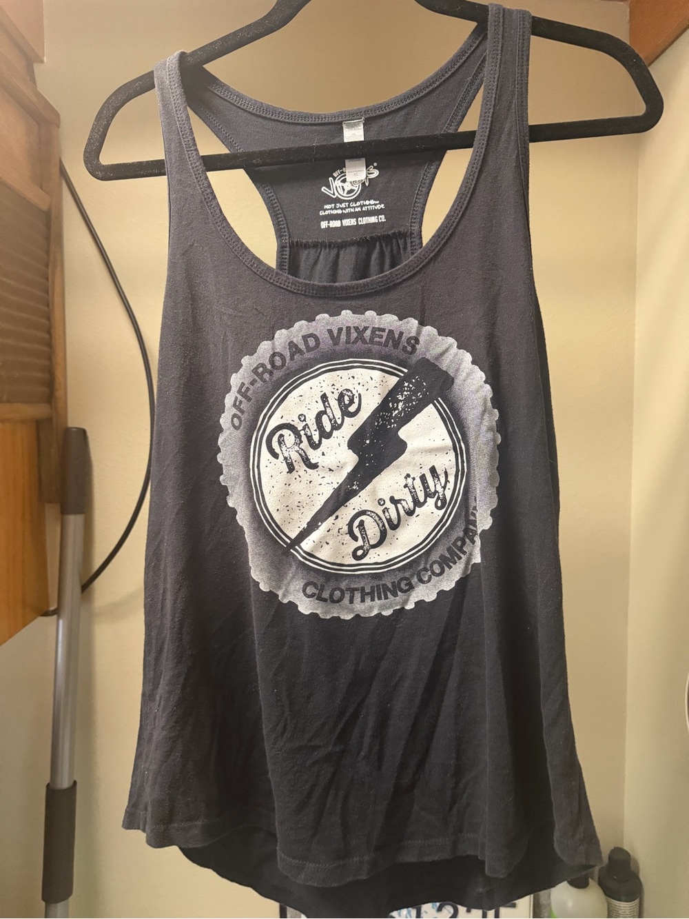 Off-Road Vixens 'Ride Dirty' Black Racerback Tank